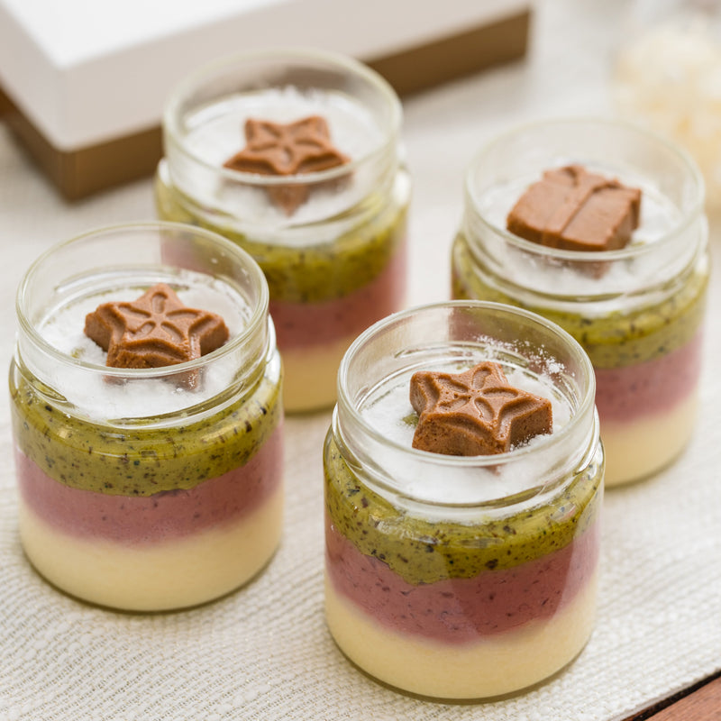 Pistachio Raspberry Honeycake Cheesecake | Christmas Edition | 4 jars