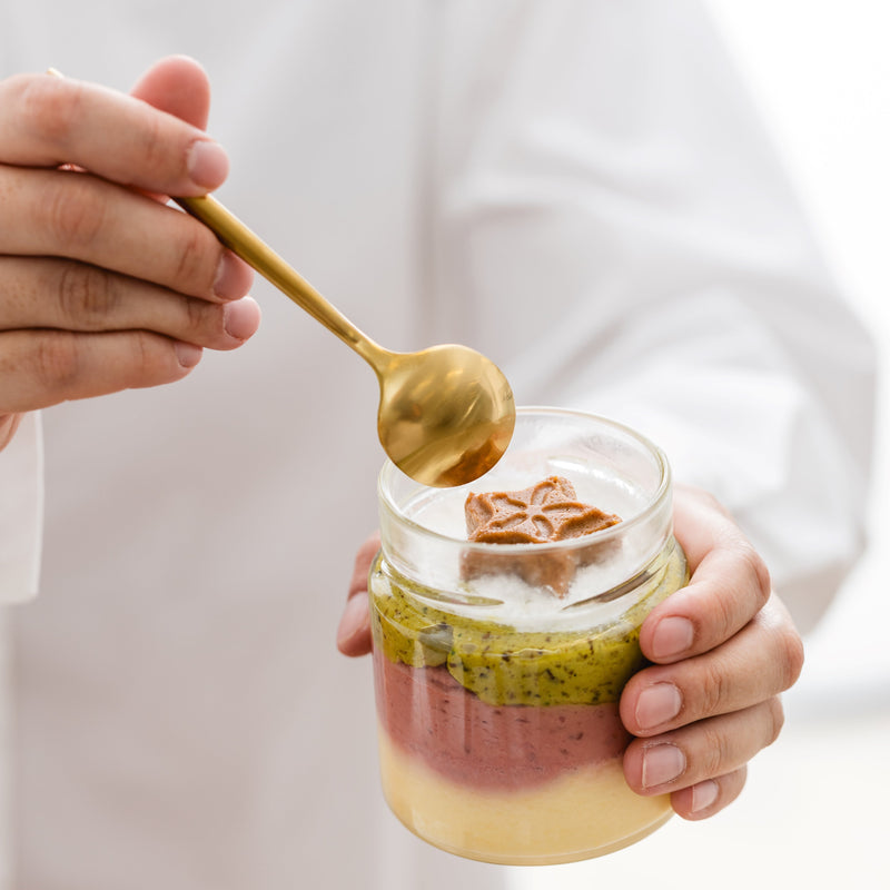 Pistachio Raspberry Honeycake Cheesecake jar | Christmas Edition