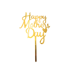 Happy Mother's Day Gold Topper