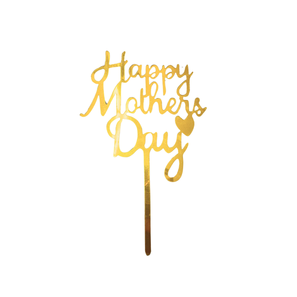 Happy Mother's Day Gold Topper