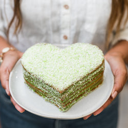 Pandan Coconut Honeycake Sweetheart