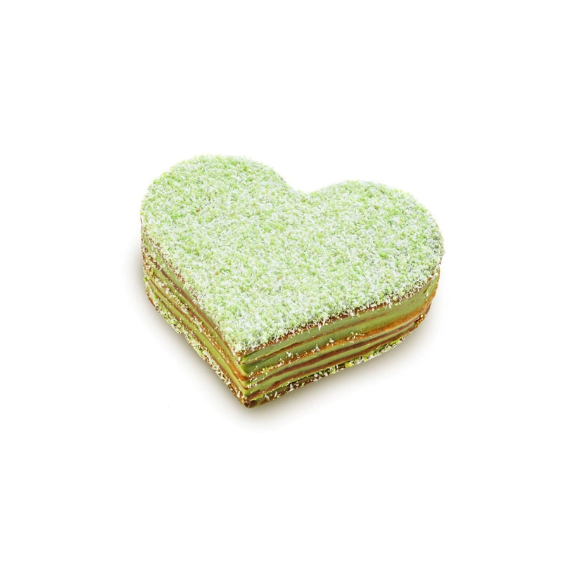 The Honeycake Valentine's heart - pandan flavour 